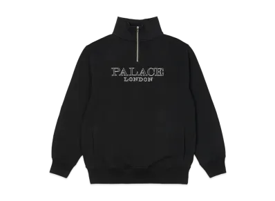 PALACE 1/4 ZIP FUNNEL "Black"