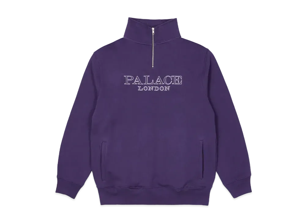 PALACE 1/4 ZIP FUNNEL "Purple"