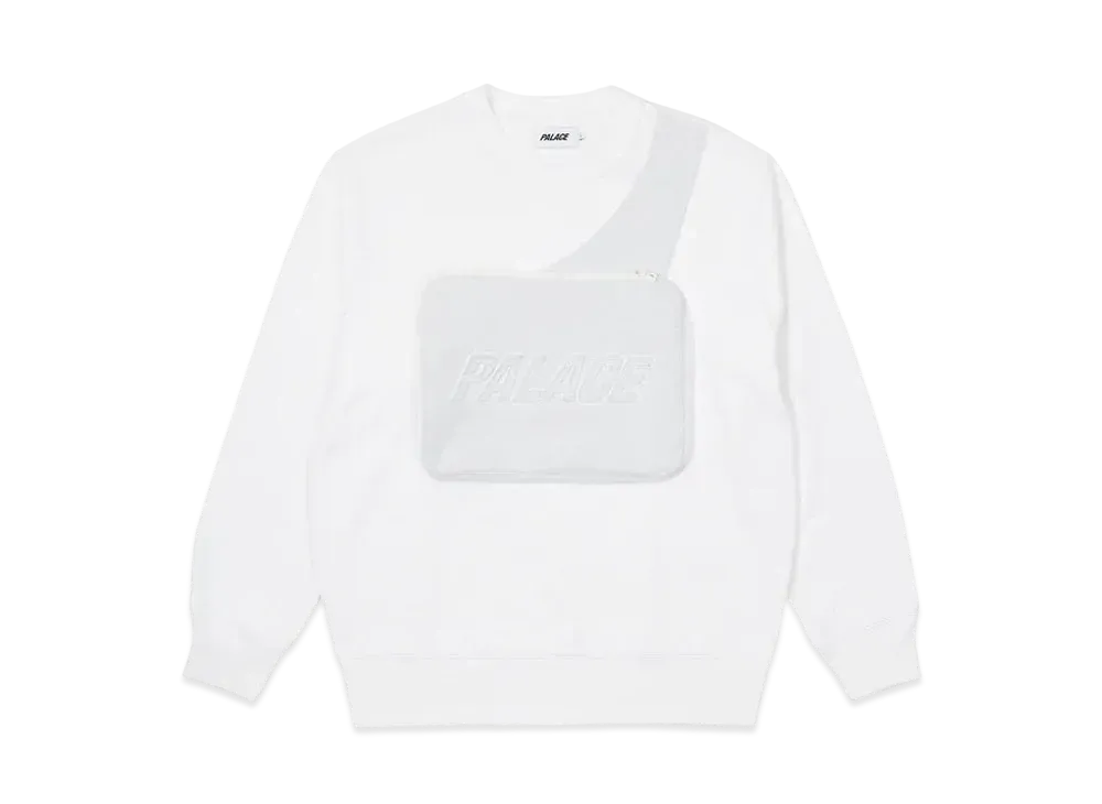 PALACE BAG CREW "White"