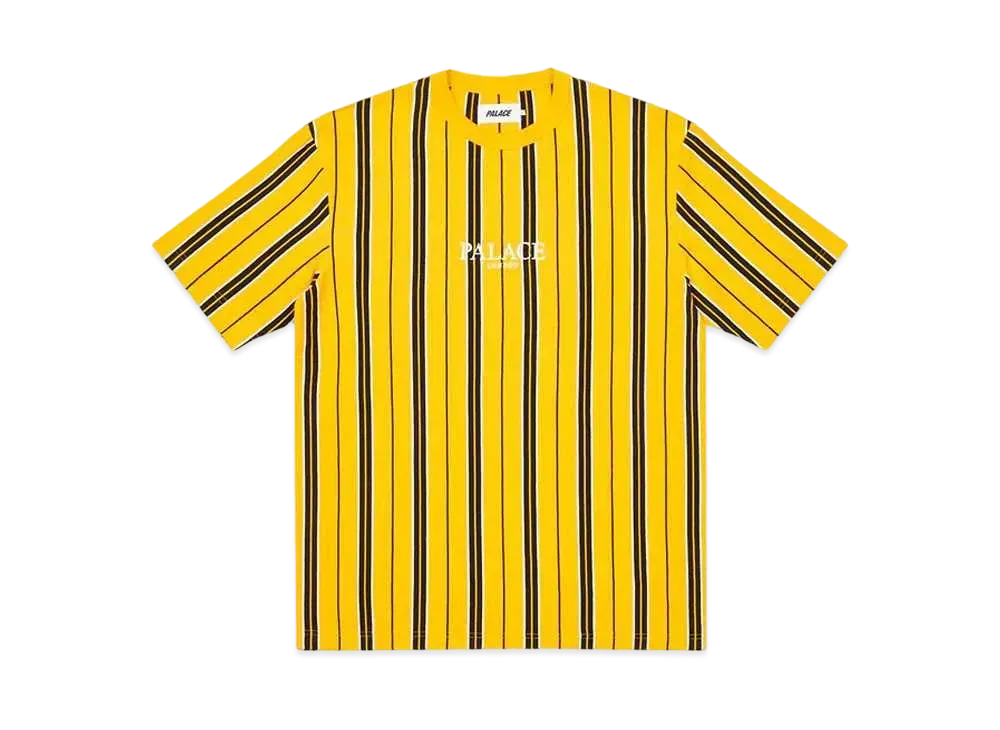 PALACE VERTICAL STRIPE T-SHIRT "Yellow"