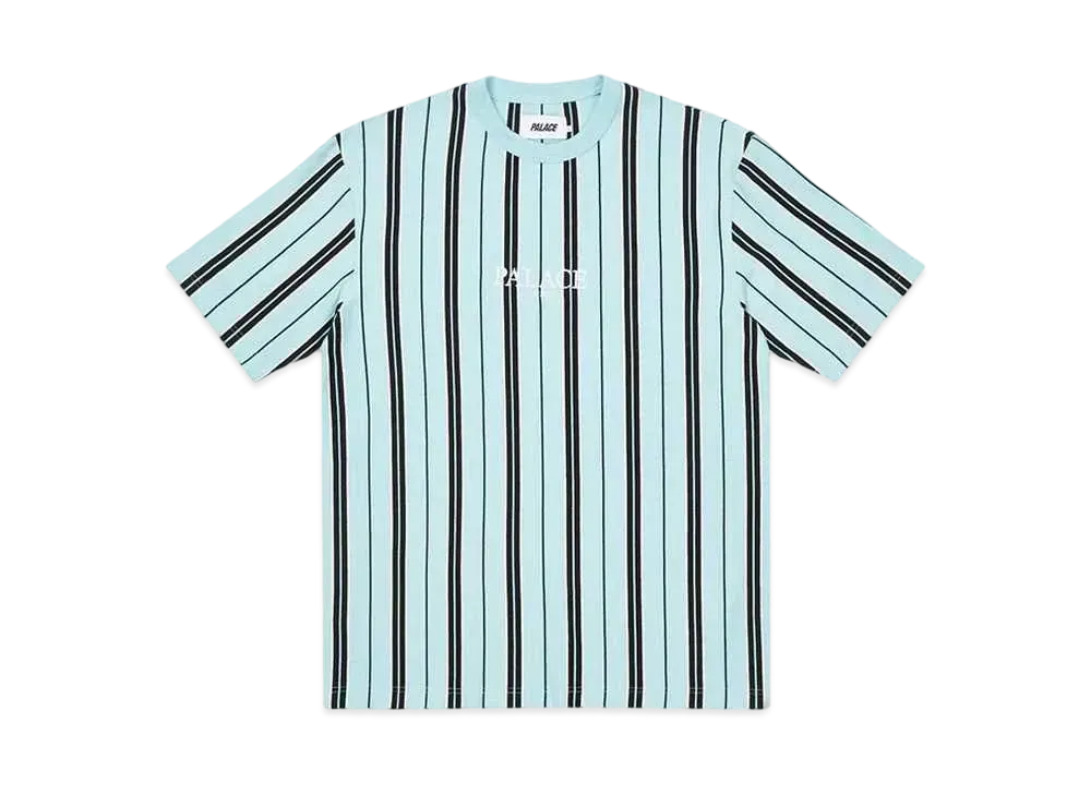 PALACE VERTICAL STRIPE T-SHIRT "Light Blue"