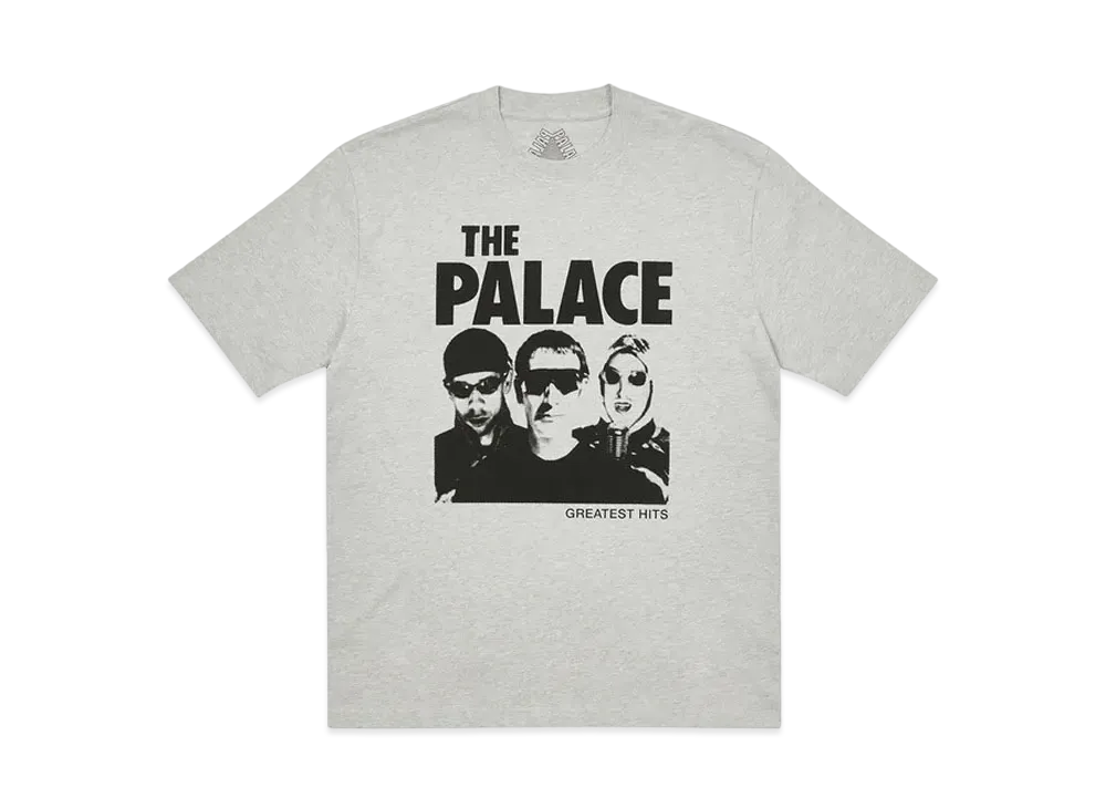 PALACE GREATEST HITS T-SHIRT "Grey Marl"
