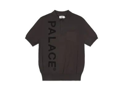 PALACE INTARSIA FONT POLO "Black"