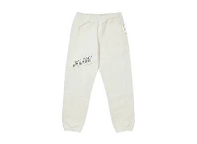 PALACE SLANT ZIP JOGGERS "Light Grey Marl"