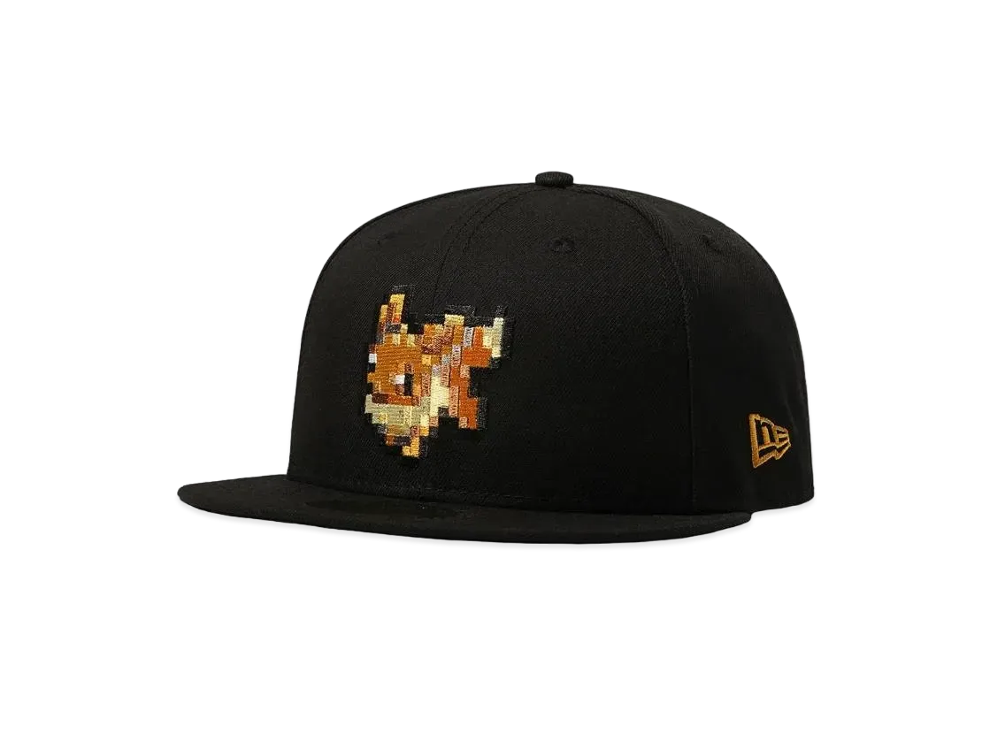 NEW ERA Pokemon 59FIFTY 8Bit Eevee "Black"