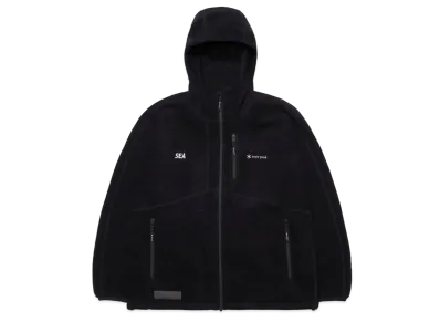 WIND AND SEA x Snow Peak Thermal Boa Fleece Jacket "Black"