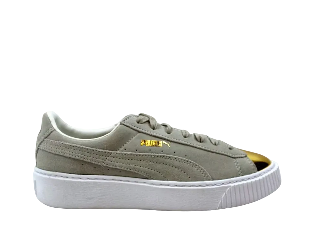 Puma Women's Suede Platform "Gold Gold"