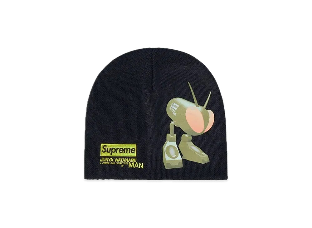 Supreme / JUNYA WATANABE COMME des GARCONS MAN Beanie Original artwork by BUGSEX "Black"