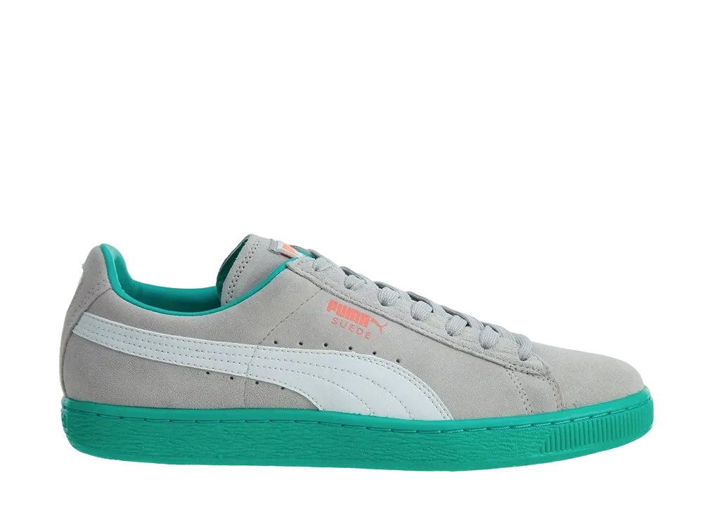 プーマ スウェード クラシック + Lfs "グレイ バイオレット ホワイト ティール"