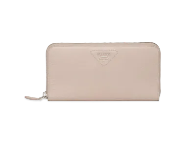 PRADA Large Leather Wallet "Water Lily"