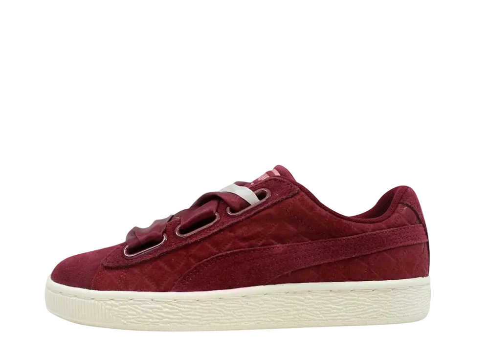 プーマ ウィメンズ スウェード ハート キルト "コルドバ カメオ ブラウン"