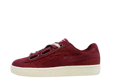 Puma Women's Suede Heart Quilt "Cordovan Cameo Brown"