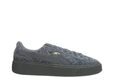 Puma Women's Suede Platform Elemental "Steel Grey"
