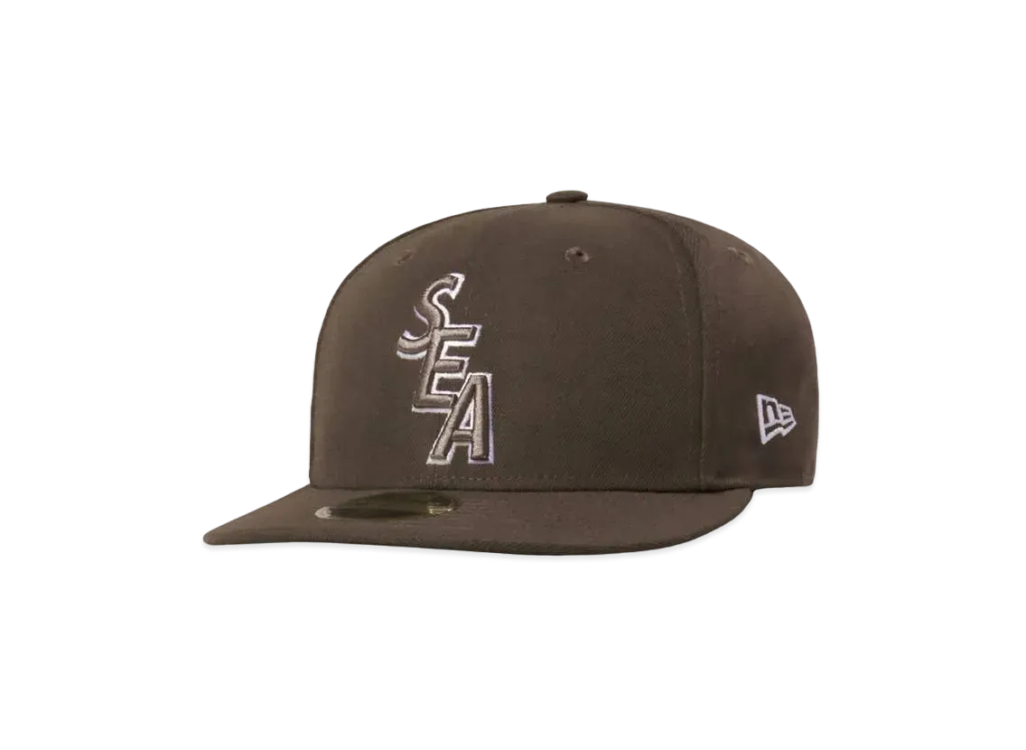 WIND AND SEA X IT'S A LIVING X NEW ERA (S_E_A) LOW PROFILE 59 FIFTY CAP "Sea Brown"