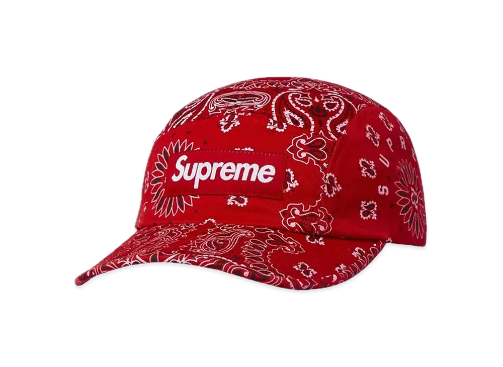 Supreme Bandana Camp Cap "Red"