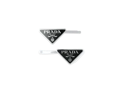 PRADA Metal Hair Clips "Black"