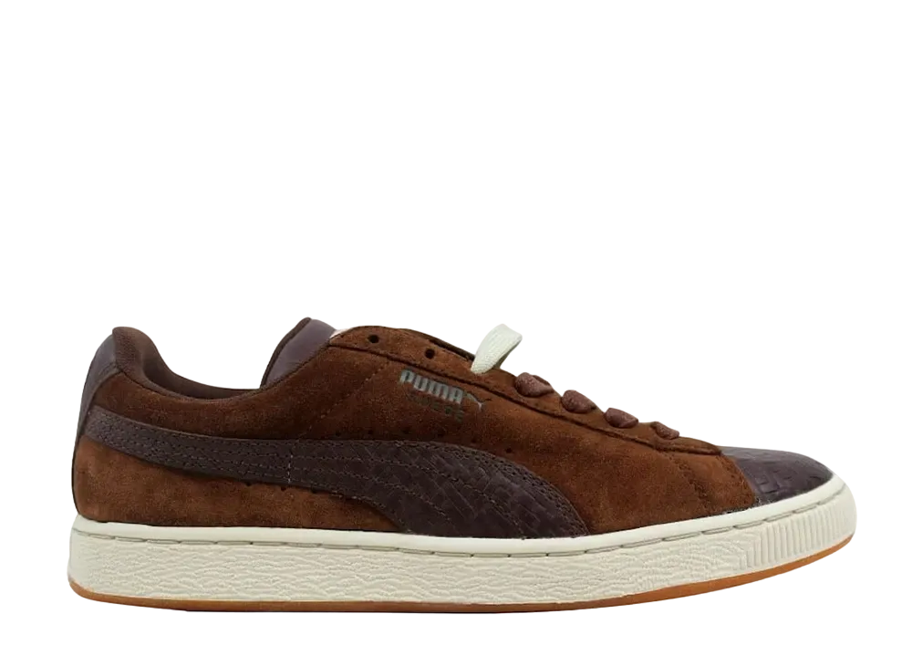プーマ スウェード クラシック + ヘリンボーン "カップッチーノ ブラウン"