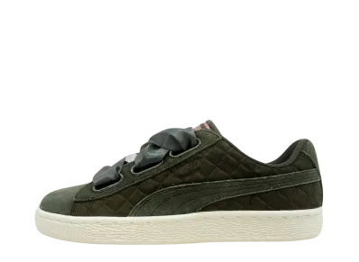 Puma Women's Suede Heart Quilt "Olive Night"