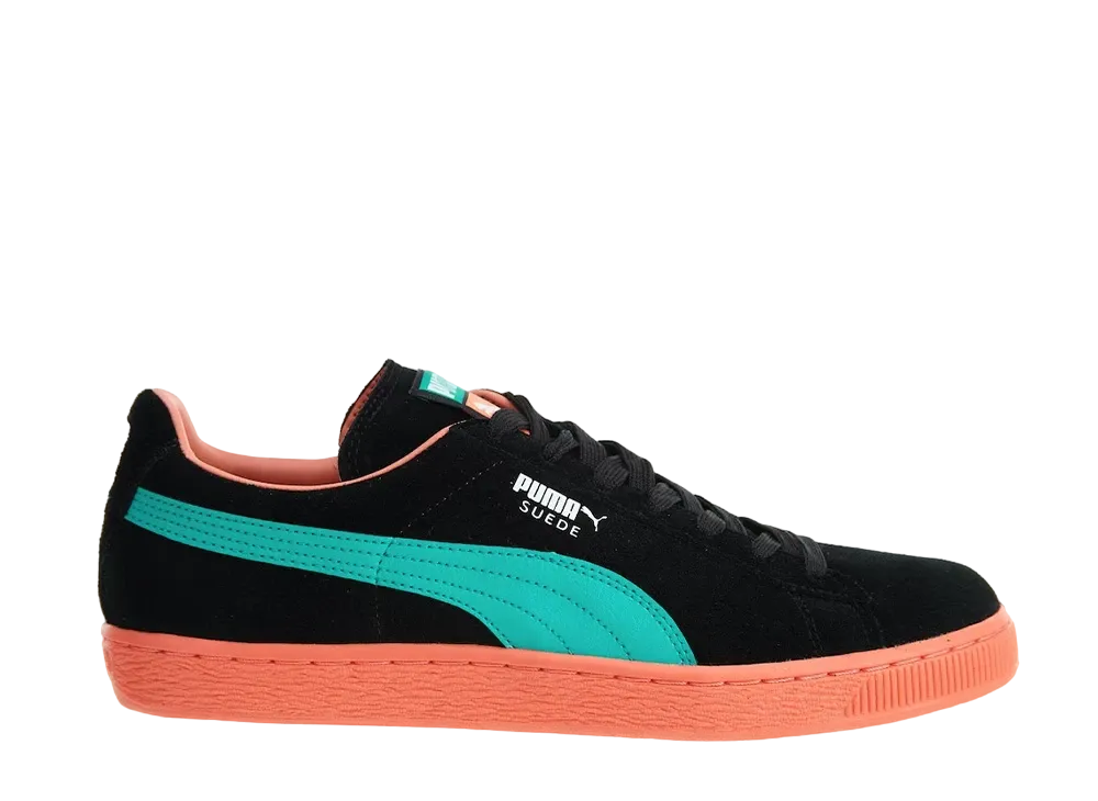Puma Suede Classic Lfs "Black/Fluo Teal/Fluo Peach"