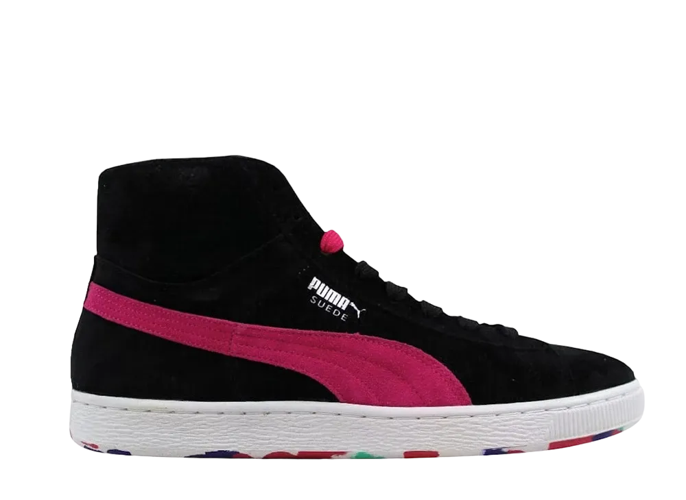 プーマ スウェード ミッド クラシック + ラバー ミックス "ブラック"