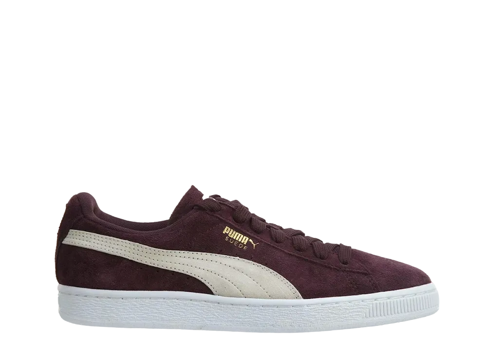 プーマ ウィメンズ スウェード クラシック "ワインテイスティング/プーマ ホワイト"