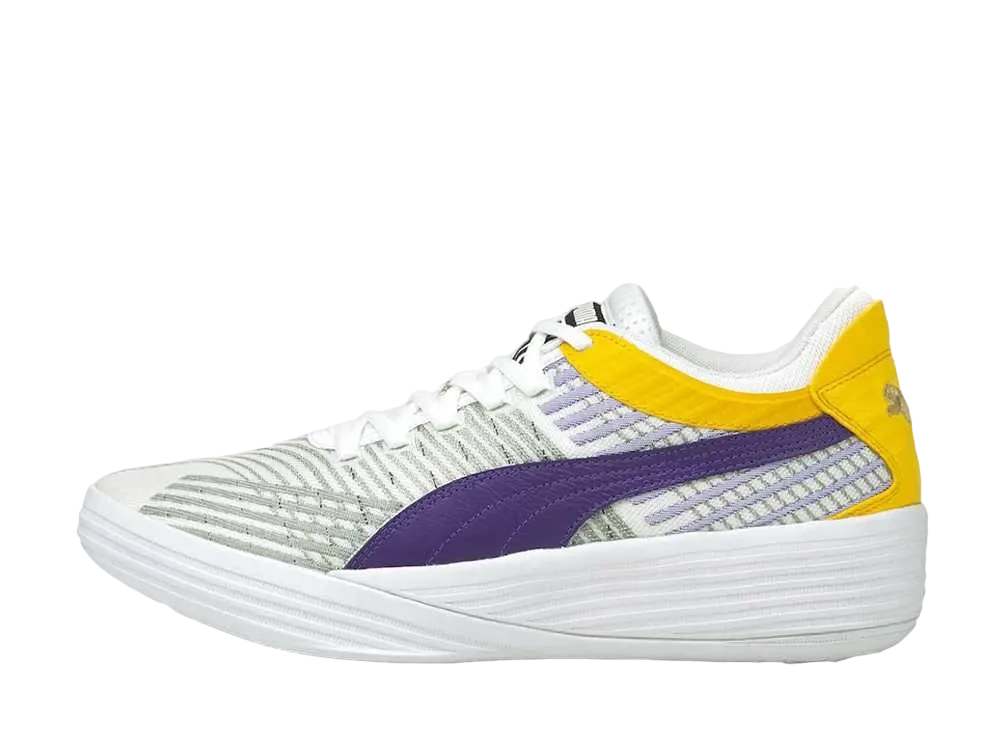 Puma Clyde All-Pro Low Lakers "Puma White/Prism Violet"