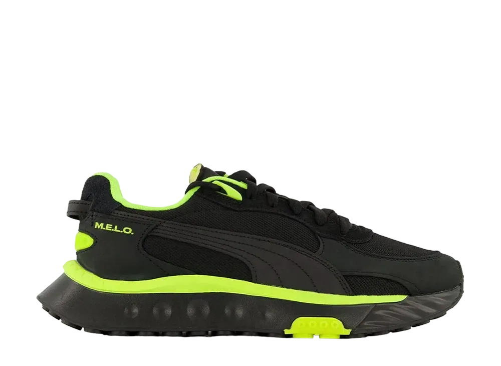  プーマ マイル ライダー ラメロ "ブラック/エレクトリック グリーン"