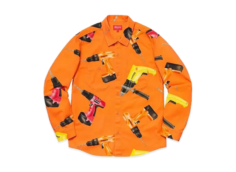 Supreme Drills Work Shirt "Orange"
