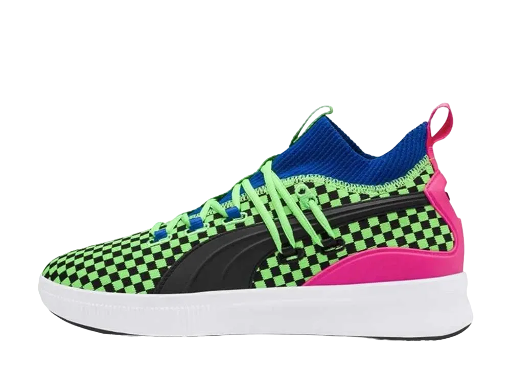 プーマ クライド コート ディスラプション サマータイム "フルアレセント グリーン"