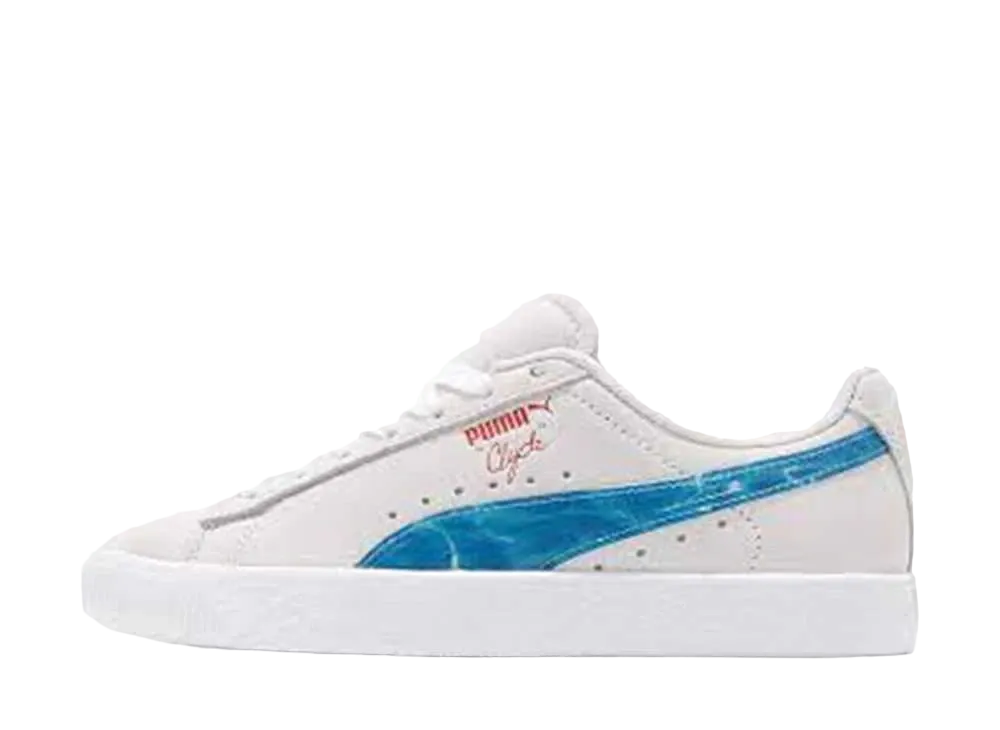 プーマ クライド スーパー マリオ サンシャイン "ウィスパー ホワイト/エンジェル ブルー"