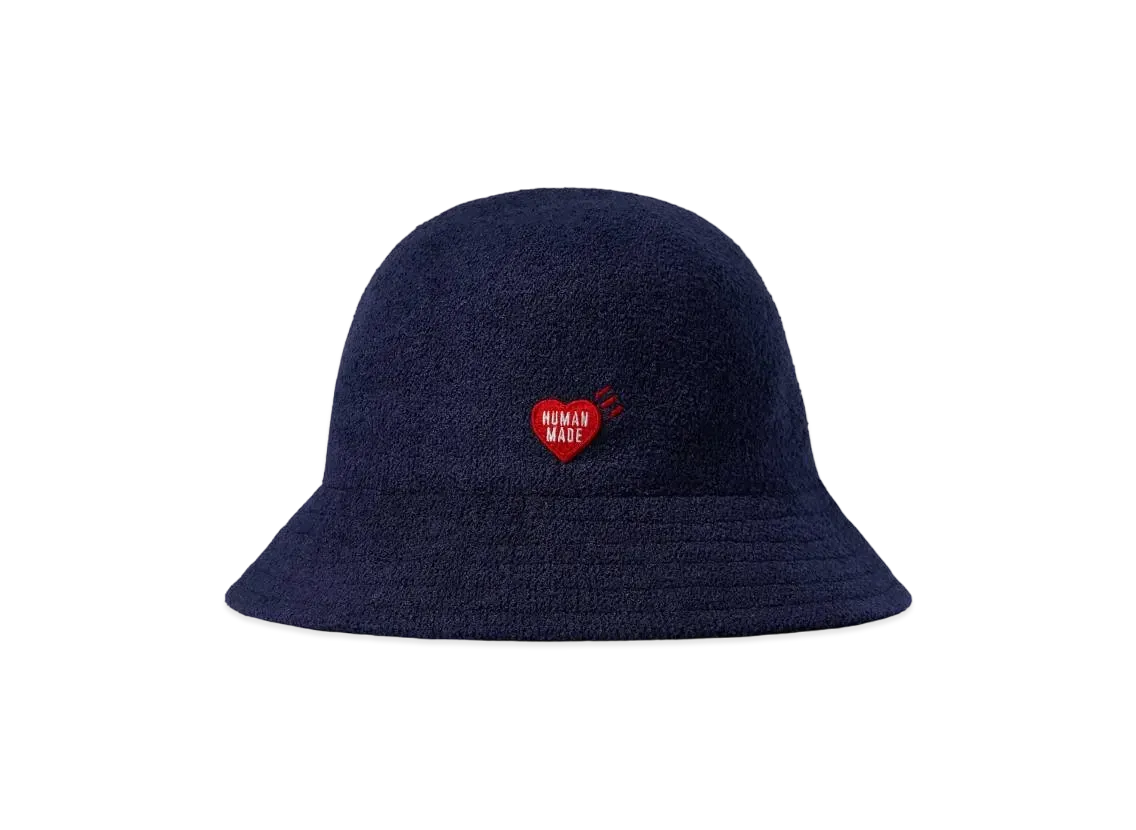 HUMAN MADE KNIT ROUND BUCKET HAT "Navy"