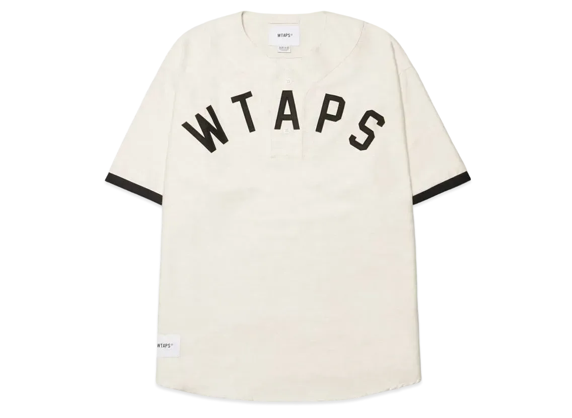 Wtaps LEAGUE / SS / COTTON. FLANNEL "White"