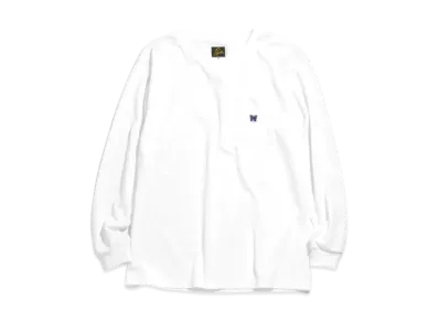 Needles L/S CREW NECK TEE - PE/C JERSEY "White"