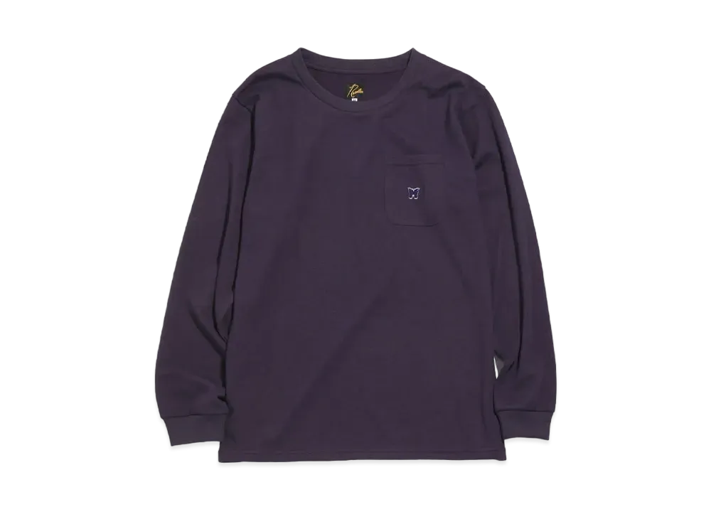 Needles L/S CREW NECK TEE - PE/C JERSEY "Navy"