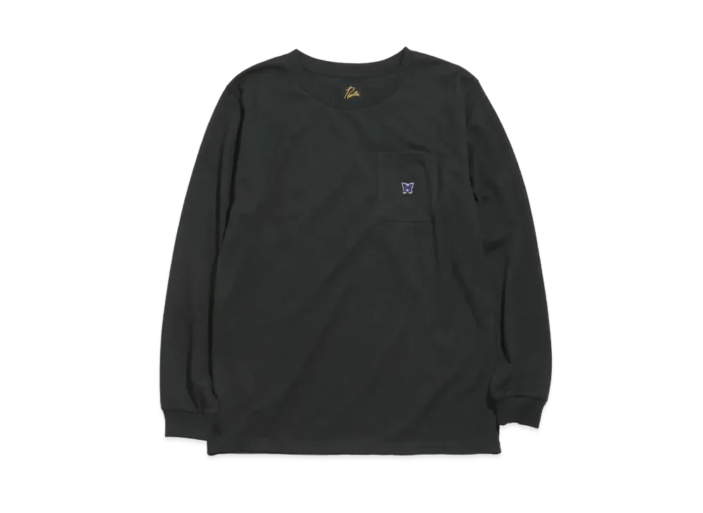 Needles L/S CREW NECK TEE - PE/C JERSEY "Black"