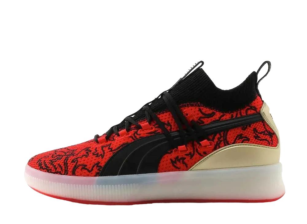 Puma Clyde Court Disrupt London Calling "High Risk Red/Puma Black"