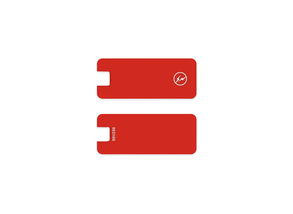 FRAGMENT CUSTOM DOUBLE SIDED Luggage Tag "Crimson"