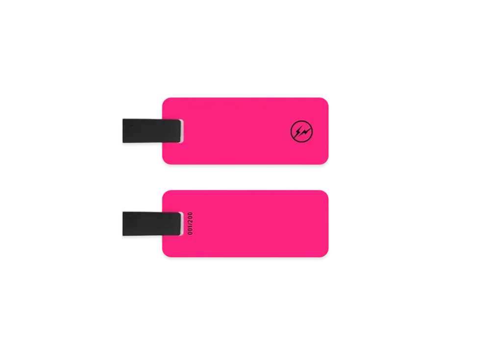 FRAGMENT CUSTOM DOUBLE SIDED Luggage Tag "Neon Pink"