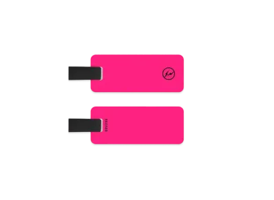 FRAGMENT CUSTOM DOUBLE SIDED Luggage Tag "Neon Pink"