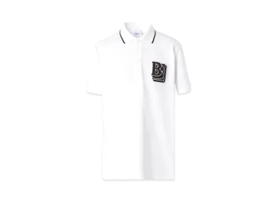 BURBERRY Logo Polo Shirt "White"