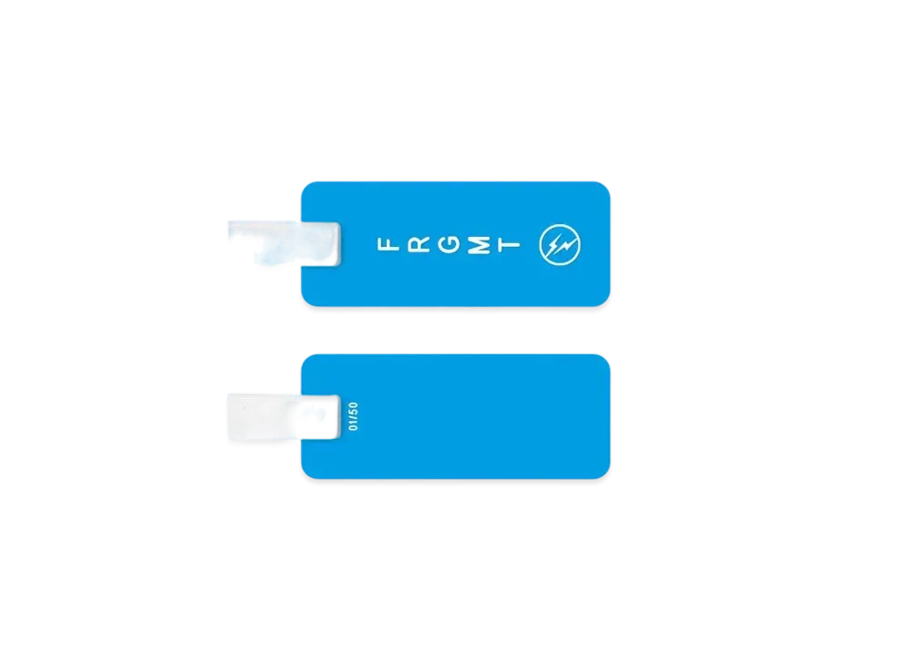 FRAGMENT CUSTOM BACK FRGMT Luggage Tag "Light Blue"