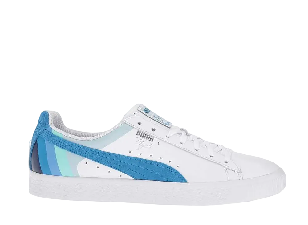 プーマ クライド "ピンク ドルフィン ホワイト フレンチ ブルー"
