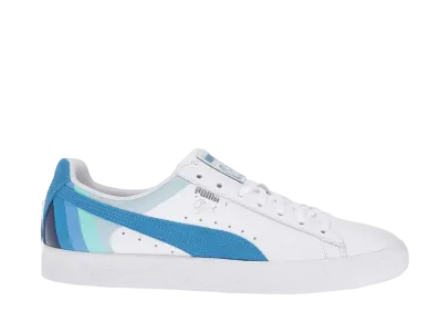 Puma Clyde "Pink Dolphin White French Blue"