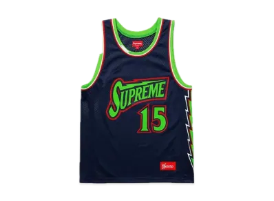 Supreme Bolt Basketball Jersey "Navy"