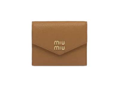 MIU MIU Small Leather Wallet "Camel"