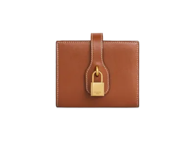 CELINE Small Strap Wallet In Smooth Calfskin "Tan"