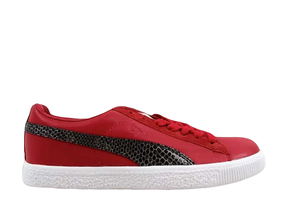 アンディフィーテッド × プーマ クライド スネークスキン "リボン レッド"