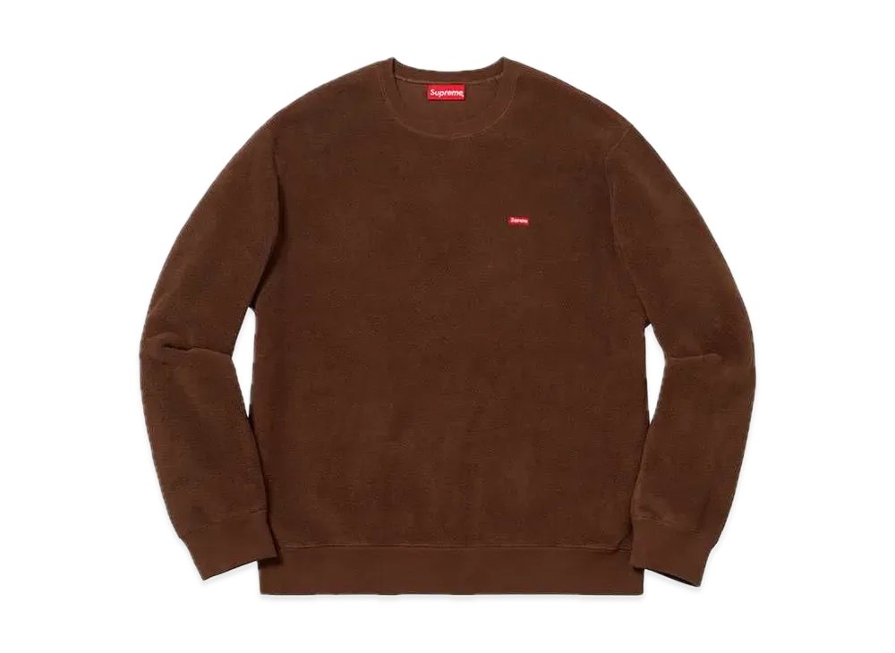 Supreme Polartec Small Box Crewneck "Brown"
