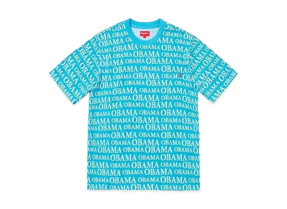 シュプリーム オバマ ジャガード S/S トップ "ブライト ブルー"