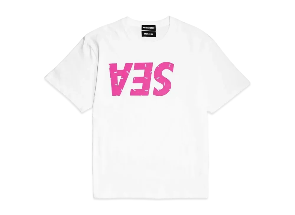 WIND AND SEA GOD SELECTION XXX GX-A21-WSST-01 Tee "White/Pink"